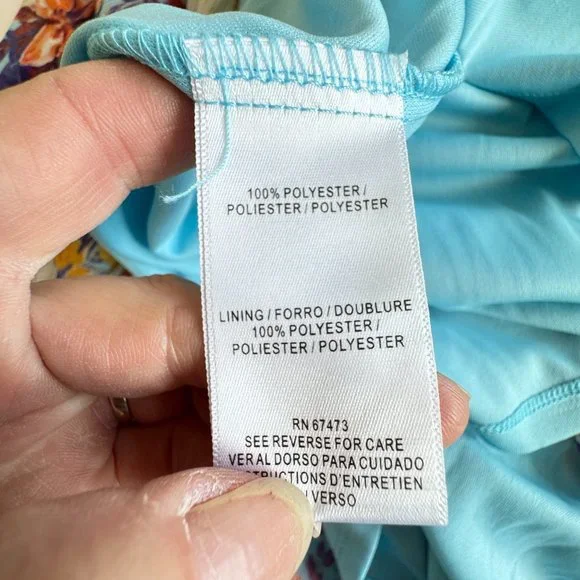 NWT Taylor Chiffon Maxi Dress in Aquamarine Mauve - Picture 12 of 13